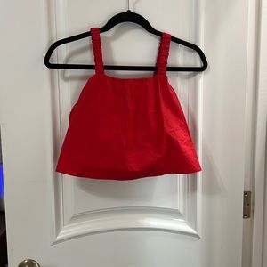 zara red crop top - goes with matching skirt